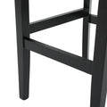 Barstool Grey Wood Fabric