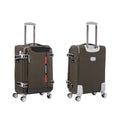 Softside Upright Luggage Set Expandable, Lightweight,4 Piece 20 24 28 32 Sage Green Contemporary Fabric