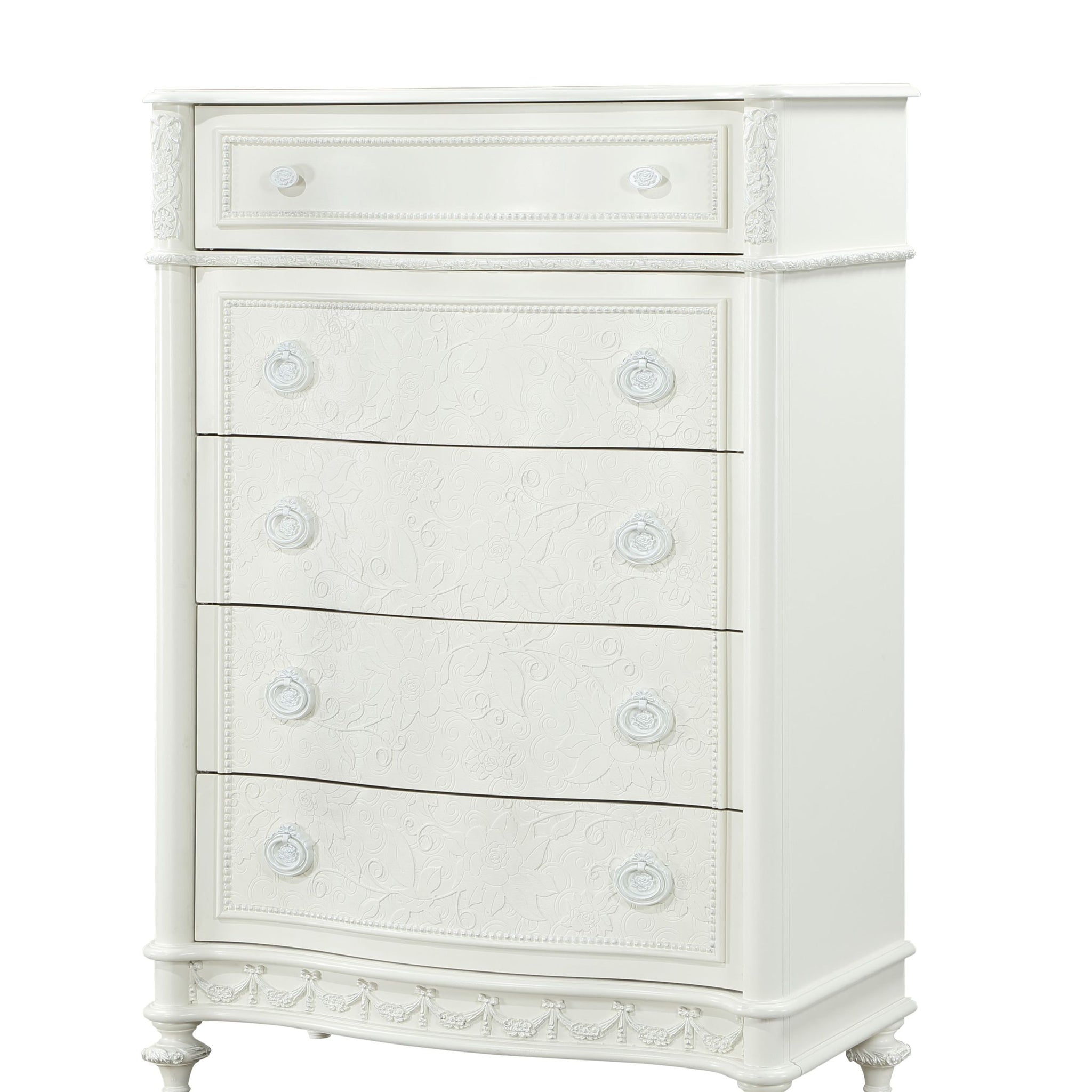 Dorothy Chest, Ivory Finish Bd02270 Ivory Wood