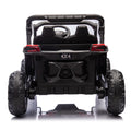 24V Two Seater Kids Ride On Utv W Parents Remote Control,Four Wheel Suspension,Slow Start,Large Wheel Design,Anti Collision Bar,Storage Space,Music,Usb,Bluetooth,Volume Control,Led Lights For Kids 3 . Red 100 149 Lbs Polypropylene