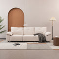 2239 Beige Fabric, Pillowcase Can Be Removed For Cleaning, Backrest Can Also Be Removed, Convenient And Easy To Take Care Of It. Beige Fabric 3 Seat
