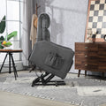 Coolmore Recliner Chair, Electric Recliner Chairs For Adults, Side Pocket Power Reclining Chair Pocket Springs Seat Cushion, Corduroy Fabric Recliner Sofa For Living Room, Bedroom, Home Theater Dg Dark Gray Foam Corduroy