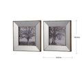 S 2 Vintage Silver Reflective Picture Frames, 15X15