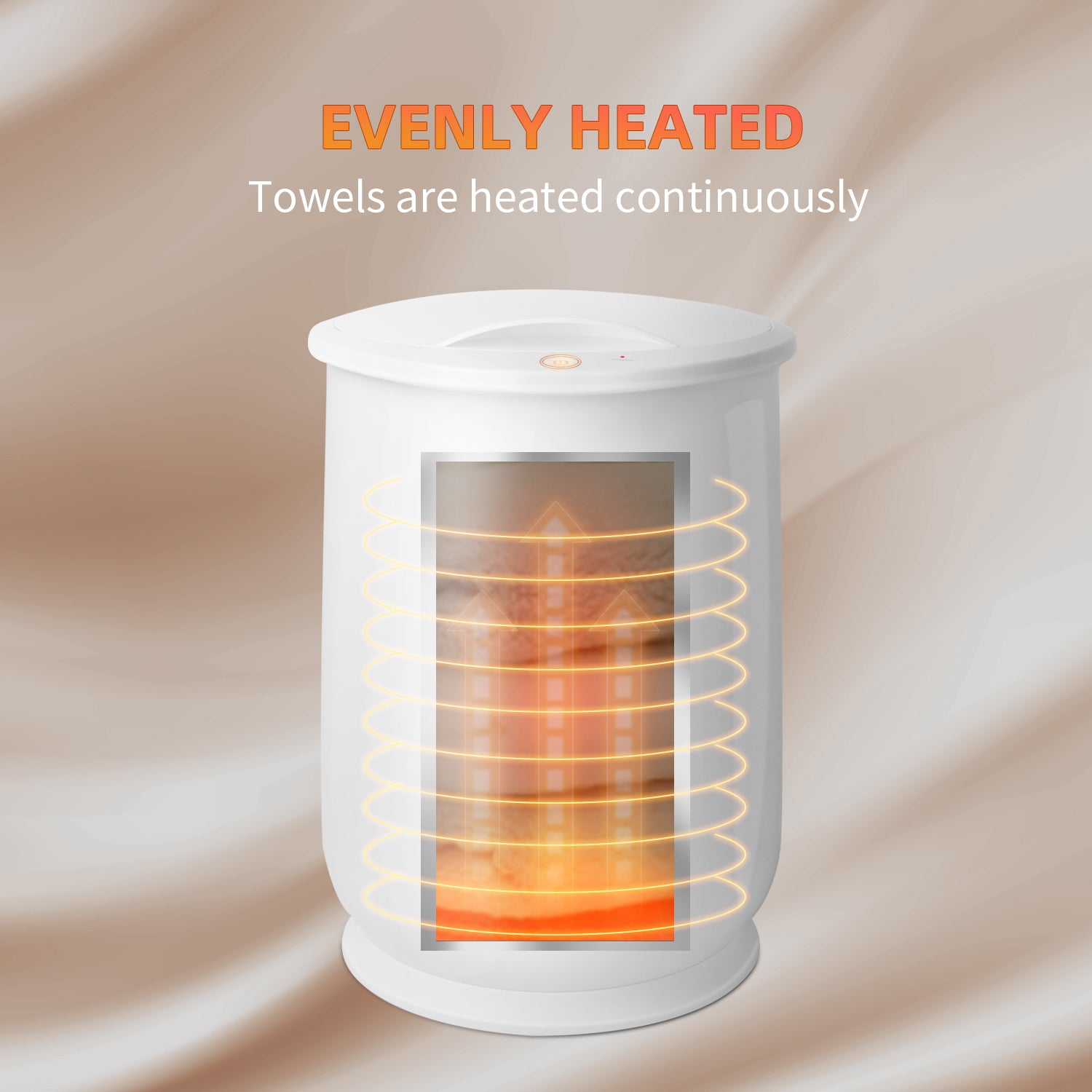 Towel Warmers, Luxury Bucket Towel Warmers, Large Towel Warmers For The Bathroom, Fits Up To 2 Oversized Towels, Bathrobes, Blankets, Pjs And More. White Plastic
