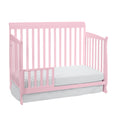 Riley 4 In 1 Convertible Crib Pink Pink Wood