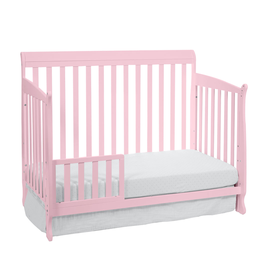 Riley Toddler Guard Rail Pink Pink Wood