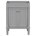 24'' Bathroom Vanity Without Sink, 2 Tier Modern Bathroom Storage Cabinet, Single Sink Bathroom Vanity, Large Storage Shelves Not Include Basin Sink Grey Bathroom Modern Mdf