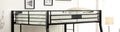 Limbra Sandy Black Finish Full Xl Queen Bunk Bed Black Metal