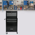 High Capacity Rolling Tool Chest With Wheels And Drawers, 6 Drawer Tool Storage Cabinet Black Black Steel