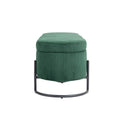 Coolmore Storage Ottoman,Bedroom End Bench,Upholstered Fabric Storage Ottoman With Safety Hinge, Entryway Padded Footstool, Ottoman Bench For Living Room & Bedroom Emerald Emerald Foam Velvet