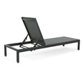 Cape Coral Kd Chaise Lounge Blk Mp2 Set Of 2 Black Gray Mesh