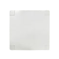 Counter Stool Set Of 2 White Fabric