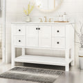 48'' Cabinet White Acacia Wood