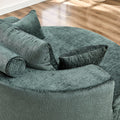 55''L Chenille Sponge Single Sofa,No Assembly Required,Fluffy Modern Sleeper Chair For Living Room, Bedroom, Lounge And Projection Room Not A Swivel Chair. Green Foam Chenille 1 Seat