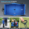 Blue Folding Campers Blue Metal