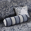12 Piece Comforter Set With Cotton Bed Sheets Navy Cal King California King Navy Polyester
