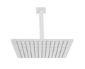 Rain Shower Head High Pressure Rainfall Showerhead Water Saving White Bathroom Stainless Steel