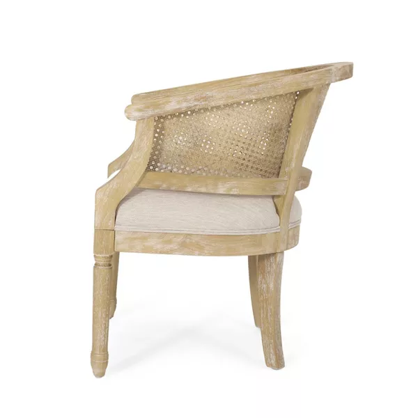 Accent Chair Rubber Wood Beige Natural Beige Natural Nature Classic Rubberwood Rubber Wood