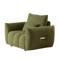 39.7'' Teddy Fabric Sofa, Modern Lounge Chair For Apartment, Office, Living Room And Bedroom Green Wood Primary Living Space Pine Foam Fabric 1 Seat