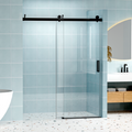 Shower Door Handle Only, 24D01P16 Mbx Matte Black Stainless Steel