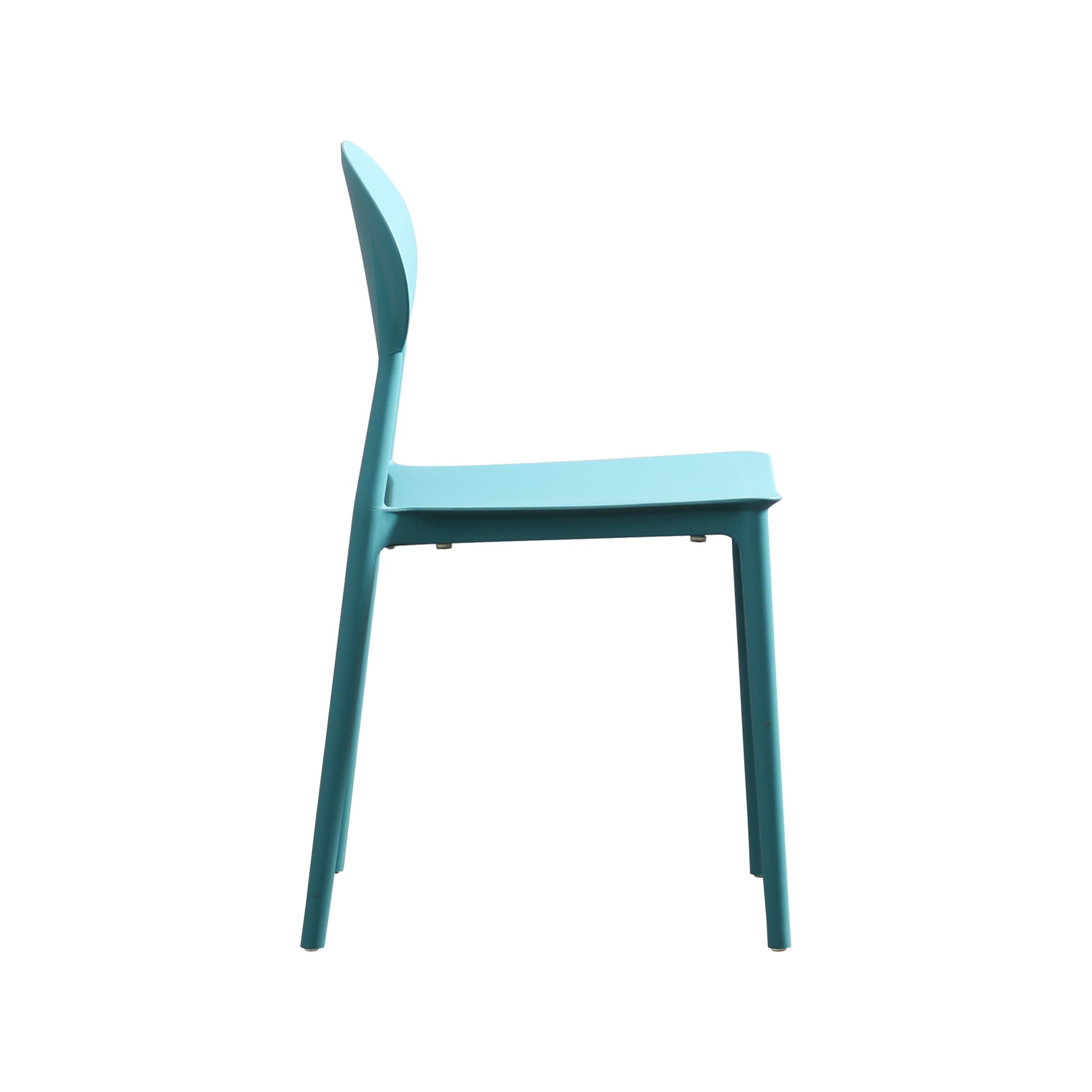 Westlake Injection Molding Pp Chair Set Of 2 Teal Polypropylene