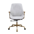 Vintage White Office Chair With Swivel Solid Vintage Office Office Chairs Solid Back Swivel Genuine Leather