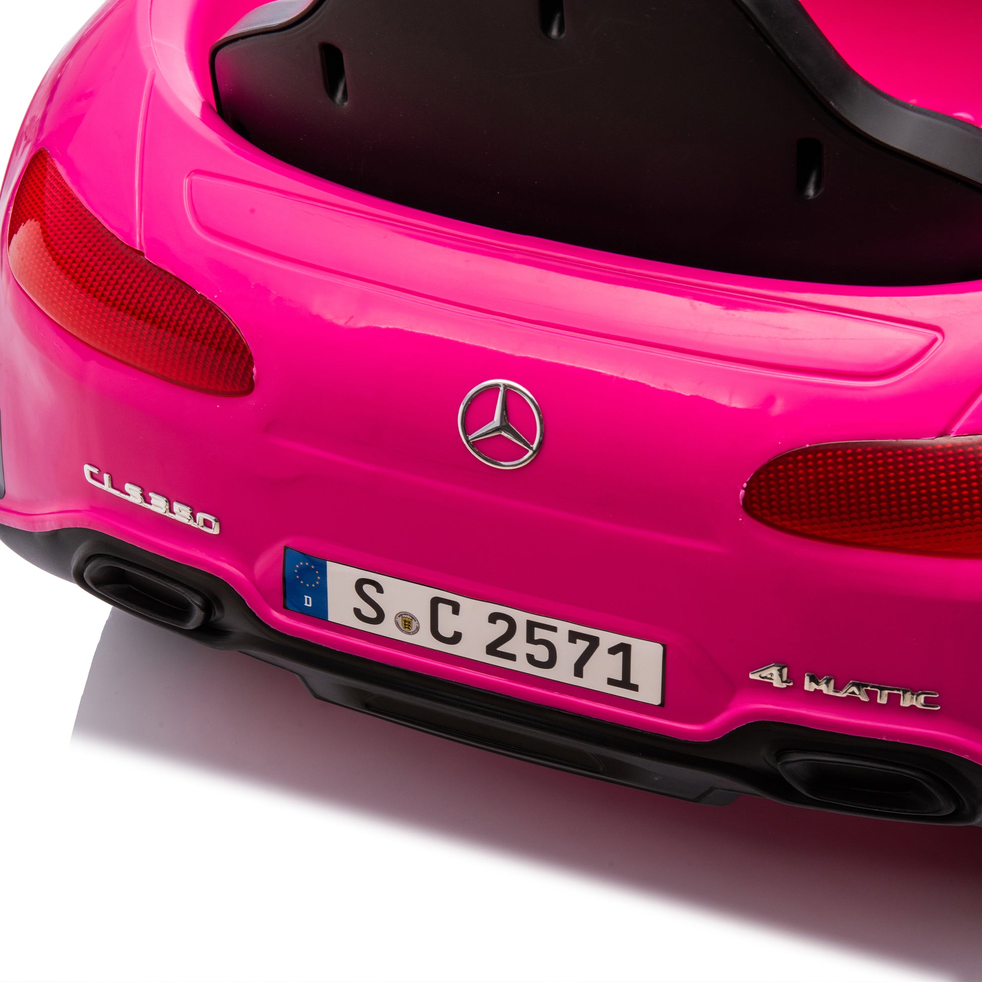 Licensed Mercedes Benz Cls 350,12V Kids Ride On Toy Car W Parents Control,2Wd,Four Wheel Suspension,Music,Bluetooth,Led Light,Usb,Power Display,Volume Adjustment,Speeds 1.24 3.11Mph For Kids Aged 2 4. Pink 50 99 Lbs Polypropylene