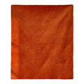 Rio 60 Inch Throw Blanket, Diamond Stitch Quilting, Orange Dutch Velvet Purple Microfiber