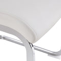 1 Table And 4 Chairs, Brown Tempered Glass Tabletop And Silver Metal Legs, Modern Minimalist Style Rectangular Glass Dining Table, Paired With 4 Modern Silver Metal Leg Chairs. 1123C 1162 Brown Seats 4 Glass