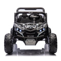 24V Two Seater Kids Ride On Utv W Parents Remote Control,Four Wheel Suspension,Slow Start,Large Wheel Design,Anti Collision Bar,Storage Space,Music,Usb,Bluetooth,Volume Control,Led Lights For Kids 3