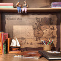 Ahoy Desk Brown Oak Particle Board