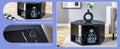 Hexagonal Mdf Coffee Table, Characteristic Pattern Stickers, Multi Hole Design To Give More Storage Space, Simple And Convenient Design Makes It Suitable For All Kinds Of Style Scenes. Black Mdf