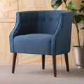 Club Chair Navy Blue Fabric