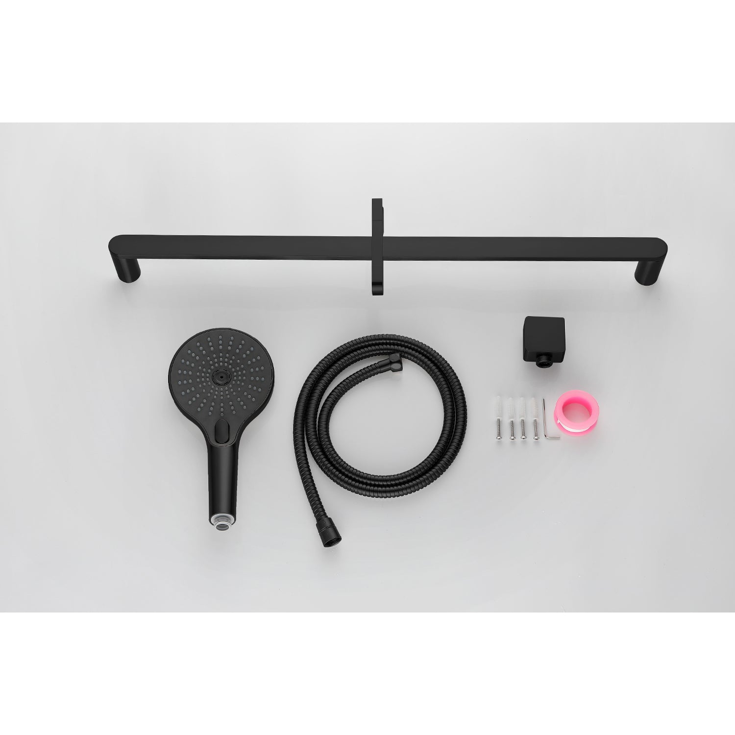 Handheld Shower With 28 Inch Slide Bar And 59 Inch Hose Matte Black Stainless Steel