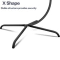 Hammock Swing Chair Stand, Swing Chair Accessory, For Indoor,Outdoor, Hanging Hammock C Stand, Heavy Duty Steel Hanging Stand Black Old W1132P190057 Black Rattan Metal