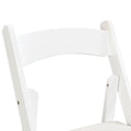 Upholstered Folding Chair,Space Saving, Easy To Carry, ,4Pcs,Beige Cushion White Shelf,Dining Room Beige White Wood