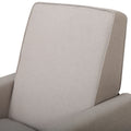 Recliner Push Back Chair For Elegant Home D Cor Beige Beige Polyester