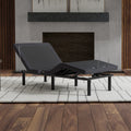 Model G2 Adjustable Base Twin Long: Voice Command, Glide Tech, Led Lights, Zero Clearance Twin Xl Dark Grey Metal