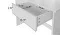 Makeup Vanity Desk With Led Lighted Mirror ,Dressing Table Set With 2 Large Drawers 10 Led Light ,White Color White Primary Living Space Modern Particle Board