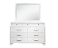 Civic White Dresser White Solid Wood Mdf