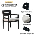 Outdoor Patio K D Aluminum Stationary Dining Chairs 4Pcs With Outdoor Grade Sunbrella Fabric Cushions, Tapered Feet, Ember Black Yes Dining Set Ember Black Weather Resistant Frame Fade Resistant Cushion Garden & Outdoor Contemporary Polyester Aluminum