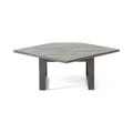 Mirabelle Corner Chair Table, Grey Gray Acacia Wood