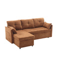 United Modular Sectional Sofa L Shaped Modular Couch With Reversible Chaise Modular Sofa Sectional Couch With Storage Seats Brown Chenille 3 Seat