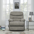 The Grayson Gray Polyester Manual Handle Wood Cushion Back Polyester