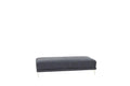 Modern Ink Blue Large Ottoman Metal Legs 1Pc Cocktail Ottoman Living Room Blue Faux Leather Primary Living Space Blue Contemporary,Modern Rectangle Bonded Leather