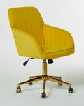 Ys Office Chair Bright Yellow Velvet