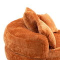 Coolmore Lazy Sofa Durable Comfort Lounger High Back Bean Bag Chair Couch With Three Pillows For Adults And Kids, Indoor & Outdoor, Single Gaming Sofa Chair For Bedroom,Office Orange Chenille Orange Foam Chenille 1 Seat