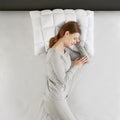 Overfilled Pillow Protector Single Piece King Size White Polyester