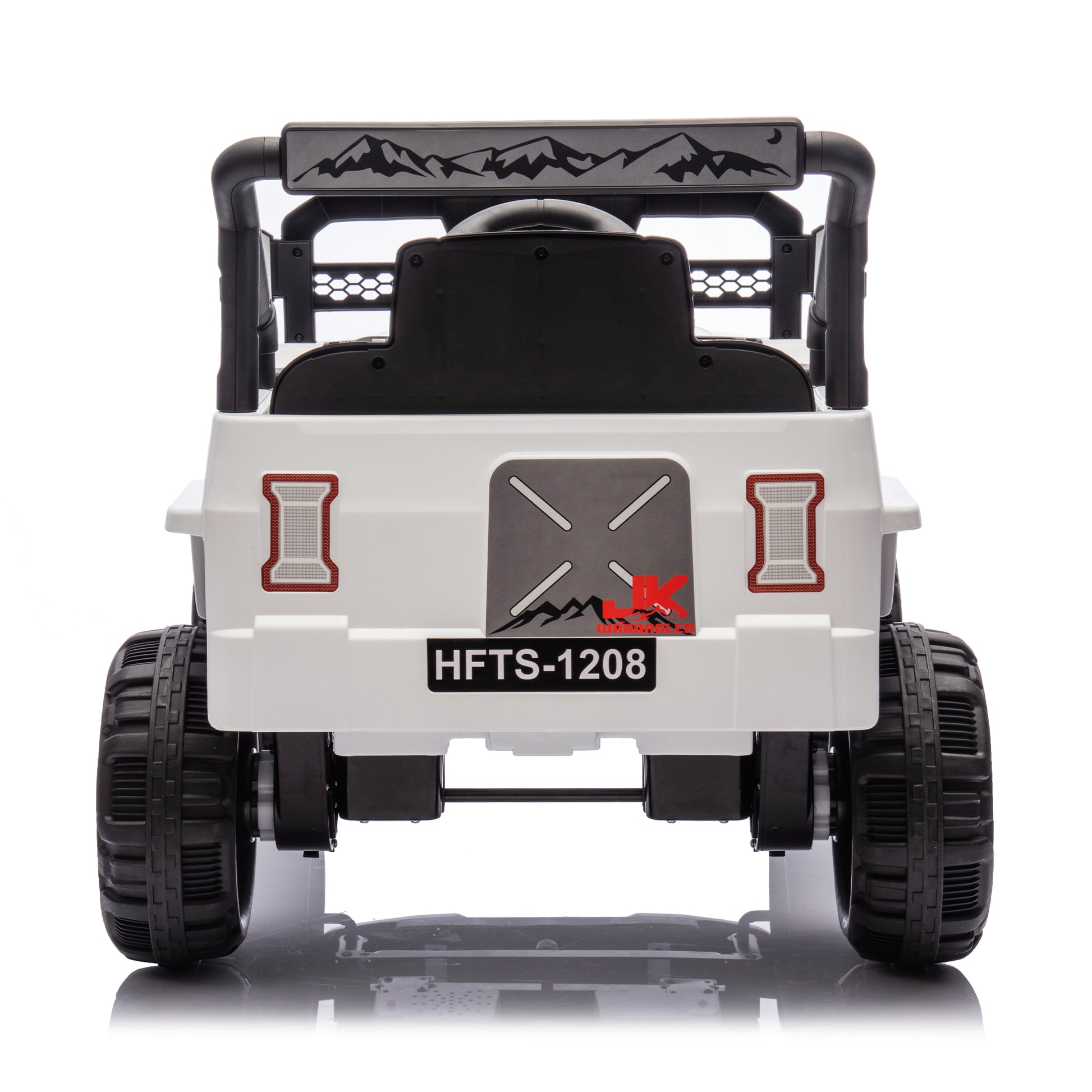 12V Kids Ride On Electric Truck Car W Parents Control,2Wd,Four Wheel Suspension,Early Education Function,Adjustable Volume,Usb,Mp3,Bluetooth,Microphone Jack,Power Display,Led Lights For Kids Aged 3. White Polypropylene