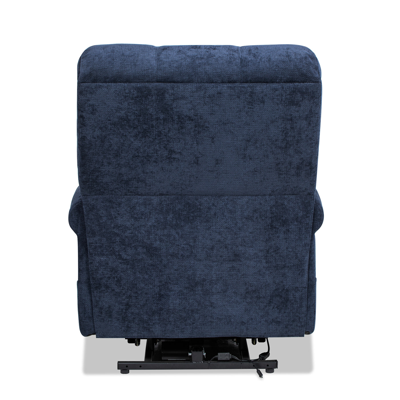 Irwin 36" Power Lift Recliner Chair, Dusk Navy Blue Chenille Navy Blue Foam Chenille